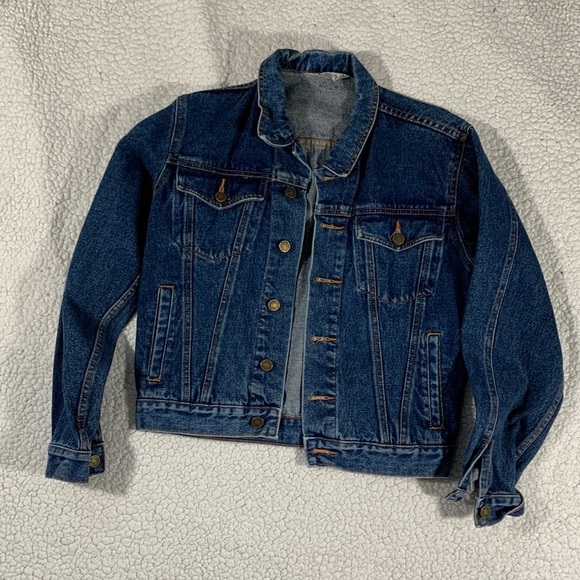Vintage Kids 80s Style Denim Jean Jacket - Picture 1 of 4